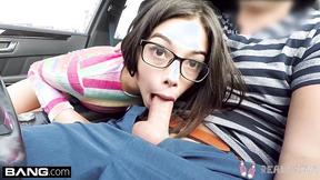”Real Teens - Sexy POV public blowjob”