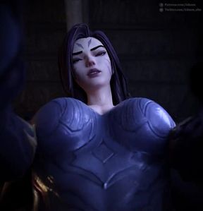 POV: 3D Animated Futa Kaisa Fucks Your Face