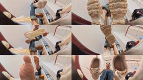 giantess LELE shoes and socks POV trample on you