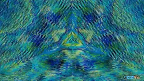 Super lesbian fantasy with an Asian and a blonde chick and a horny guy who observes them