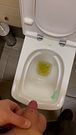 Pissing in the public toilet ❤️