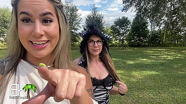 Slutty Influencers Suck Cock To Get Out Of Scary Situation! - Full Video