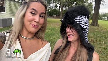 Slutty Influencers Suck Cock To Get Out Of Scary Situation! - Full Video
