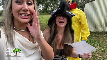 Slutty Influencers Suck Cock To Get Out Of Scary Situation! - Full Video