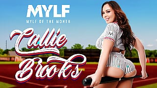 MYLF Of The Month - Callie Brooks Provides A Sneak Peek Into Her Sex Life And Rides A Lucky Cock