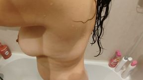 Shower mutual masturbation
