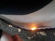 Burning Pubes Off + Jerking with Fire