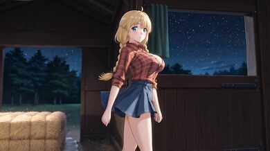 Blonde Virgin Farm Girl Gets Fucked In The Barn While Cumming