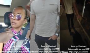 Miiana's Bold Challenge: Intimate Encounter with a Stranger in a Parking Lot!