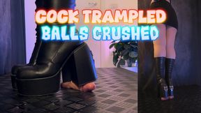 Cock Trampled and Balls Crushed Under My Naked Wolfe Spice Boots (Slave Double Version) - TamyStarly - Cock Balls Crush Trample, Shoejob, Bootjob, CBT, Ballbusting, Trampling, Stomping