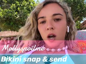 Bikini worship snap & send!