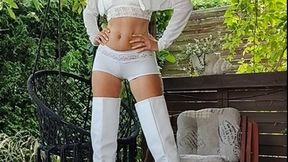 White shorts and miniskirt