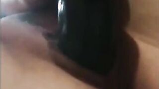 Chubby leaking snatch bbcs vibrator fucking