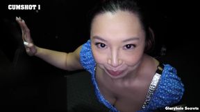 Slutty Asian MILF Monique Mae first time enjoys gloryhole