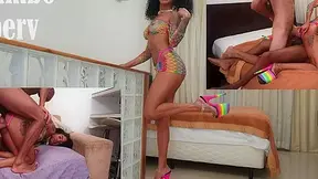 Ariella Ferraz Gets Fucked By 2 Very Big Cocks (Dp, Anal, Monster