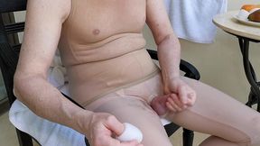sequel to sissy slut middle east hotel adventure – ejaculation in a tight condom on the hotel balcony