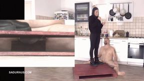 Mistress Natasa on the slave's balls PP A mp4