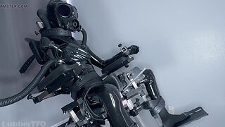 Latex pant and glove public toilet experience