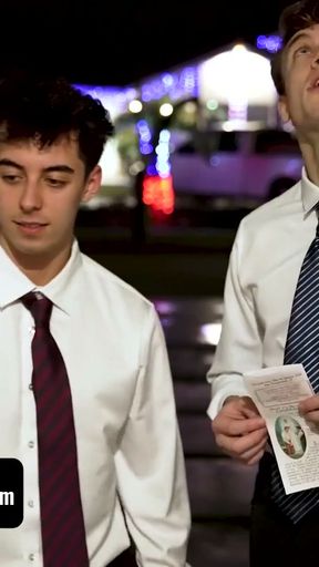 Holy Fuck! Young Missionaries Get Lured into a Sinful Bonanza of Ass Pounding and Cock Sucking   Clip 1