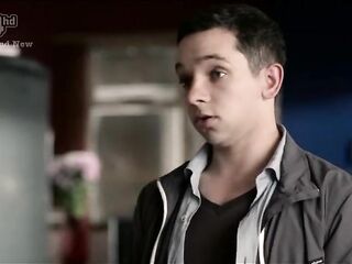 Misfits sex scene (hawt) - Finn enticed by stepmom