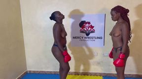 Esther vs Becky in boxing