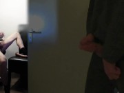 roommate caught masturbating while anal penetrating himself and watching gay porn