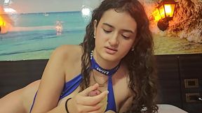 Latina de grandes tetas hace una masturbacion guiada hasta el orgasmo