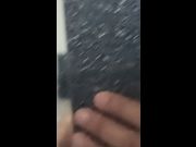 cum trickles down hot ass as she pushes harder