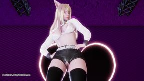 [mmd] Exid - Ah Yeah Ahri Sexy Striptease League of Legends Hentai Uncensored 4K 60fps