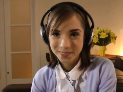 Cute euroteens casting with old guy closeup