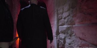 Busty blonde Anna Polina takes it in the ass from strangers