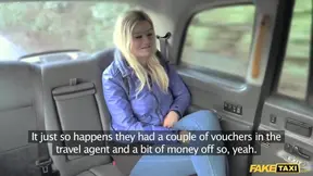 Hot Taxi blonde gets backseat discount