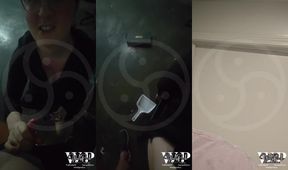 Busty shemale creampie in store bathroom raw anal blowjob deepthroat