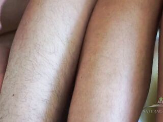 Lascivious lesbians Izzy Champayne & Lara Brookes finger each other&#039;s unshaved snatches