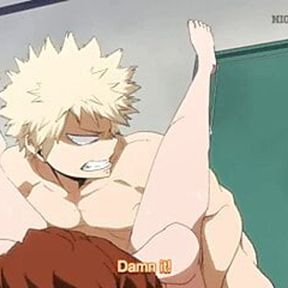 Boku No Hero Academia Uraraka and Bakugo