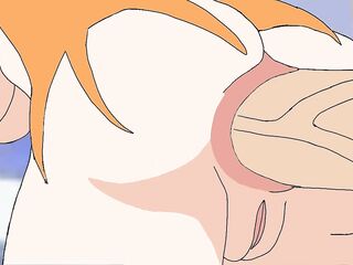 Luffy fucks Nami's backdoor