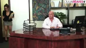 Tattooed babe rides massive cock after licking her pussy