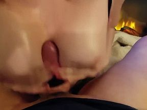 Up Close Oiled Up Sports Bra Titty Fuck