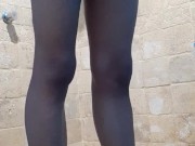 Hot shower nude ass sexy sandals