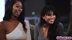 Bella &amp; Ember&#039;s Saucy Japanese Threesome