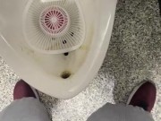 Taking a leak on the Galveston Ferry