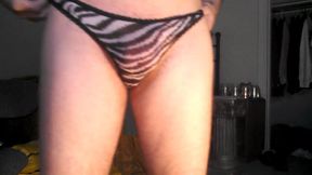 Zebra panties upside down