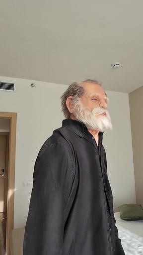 Unrealistically Big Dicked Old Man Brought Me to Costa Del Sol for Sucking His Huge Dick