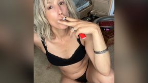 Smoking A Cigarette While I Humiliate Your Tiny Dick Femdom SPH