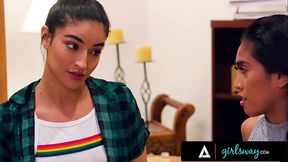 GIRLSWAY - College BFFs Emily Willis &amp_ Ember Snow Hard Fuck To Break Their Curse Before Graduation