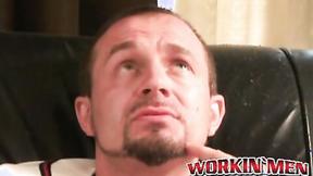 ”Bushy mature stud tugs on his cock & explodes with jizz”