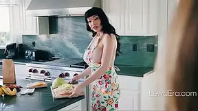 Stacked MILF Makes Her Perverted Stepsons Dreams Come True