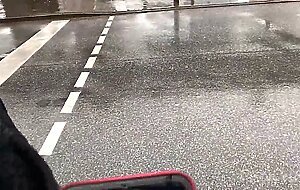 I control her pussy in public with a lovense lush - she moans and is embarassed