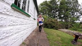 sailor moon cosplay in the garden