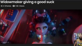 Thicc Kimberly Gives Good Head, Luna&#039;s Beautiful Ass Receives Slow Backshots, Widowmaker Gives That Good Suck,